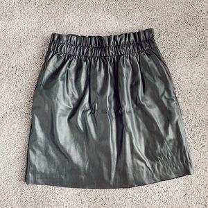 Faux Leather Skirt